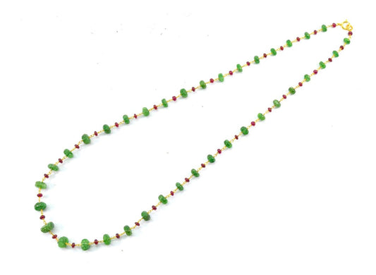 14k Solid yellow Gold Necklace In Roundel Shape - 4 -7MM, SGGRC-198