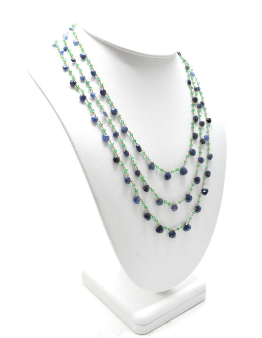 14k Solid yellow Gold Necklace In Heart and Rounde Shape, SGGRC-204