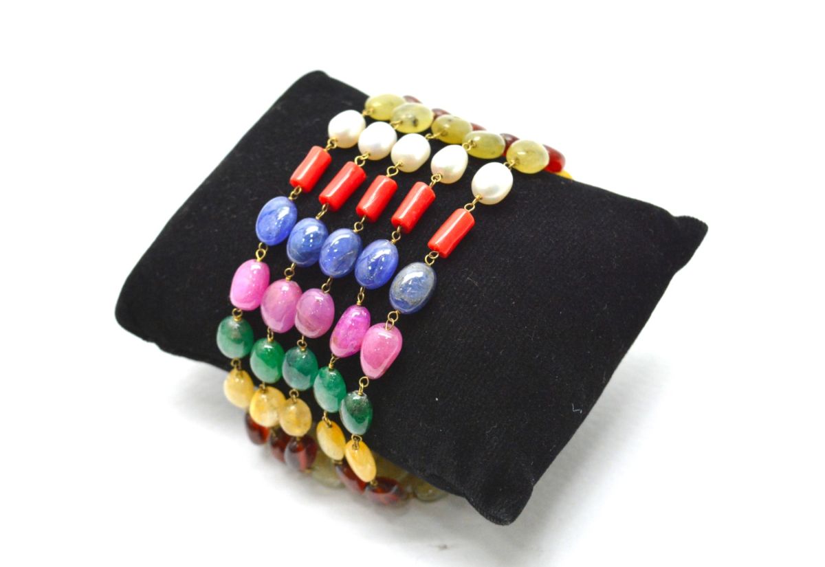 Splendid 14k Solid yellow Gold Bracelet With Mix Sizes - SGGRC-209