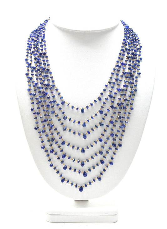 14k Solid yellow Gold Necklace With AAA Quality In 3.00 -4.00MM