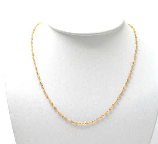 Impressive 14k Solid yellow Gold Necklace In 2mm Size