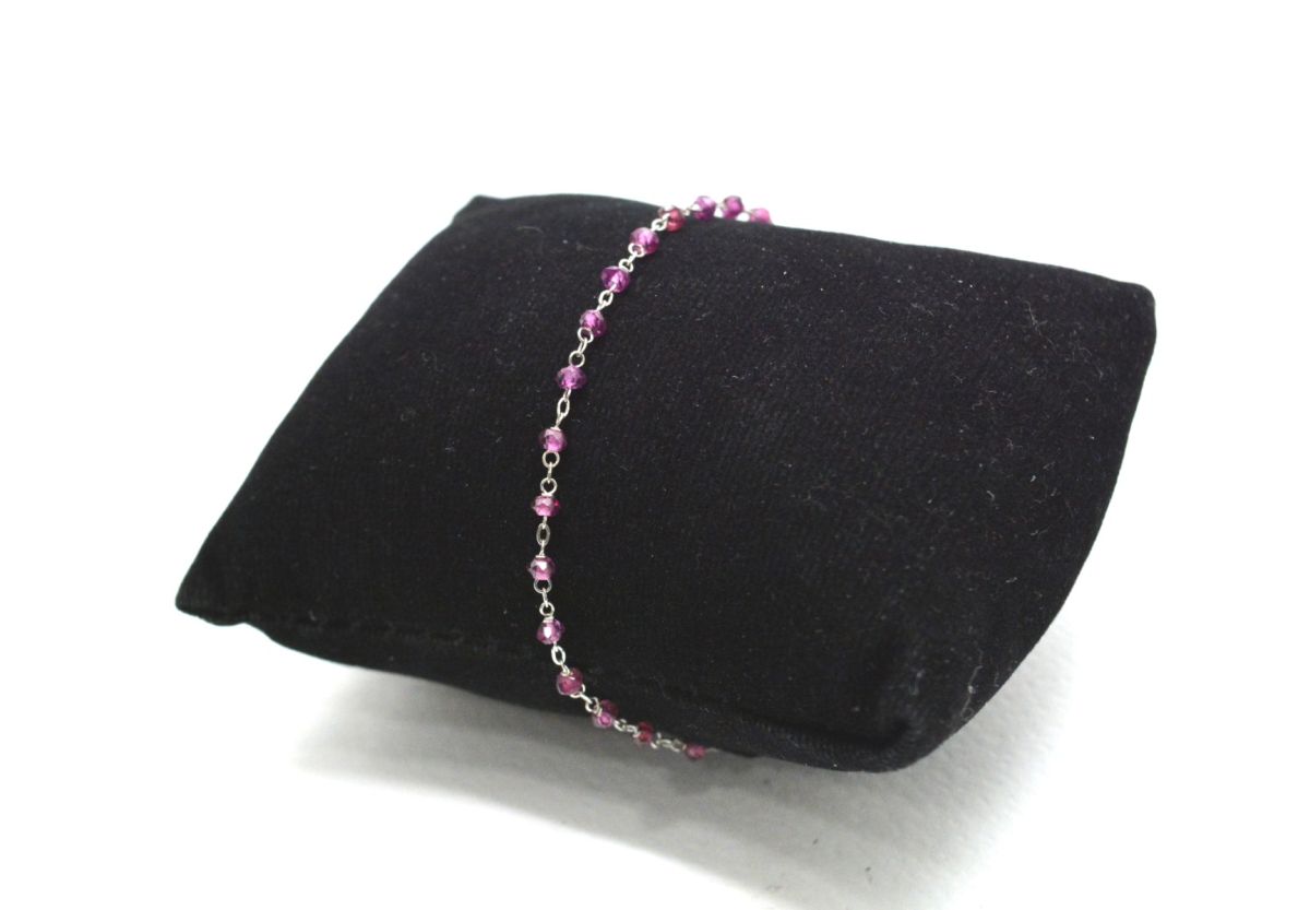 14k Solid yellow Gold Necklace Studded With Tourmaline Stone - SGGRC-220