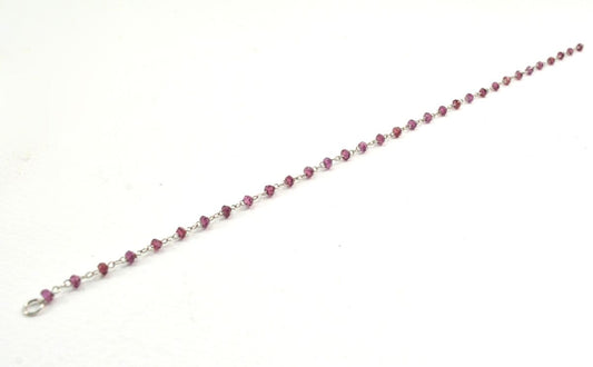14k Solid yellow Gold Necklace Studded With Tourmaline Stone - SGGRC-220 - view 3