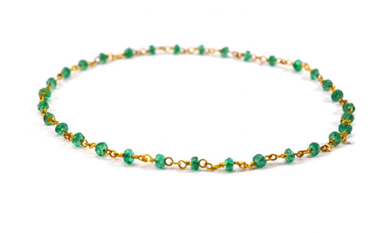 Gorgeous 14k Solid yellow Gold Necklace In Roundel Shape - 2mm