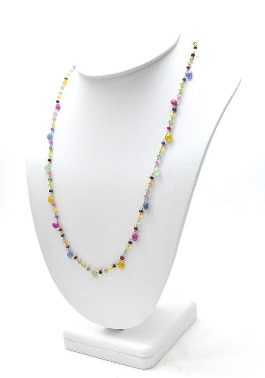Beguiling 14k Solid yellow Gold Necklace With AAA Quality - SGGRC-234 - view 3