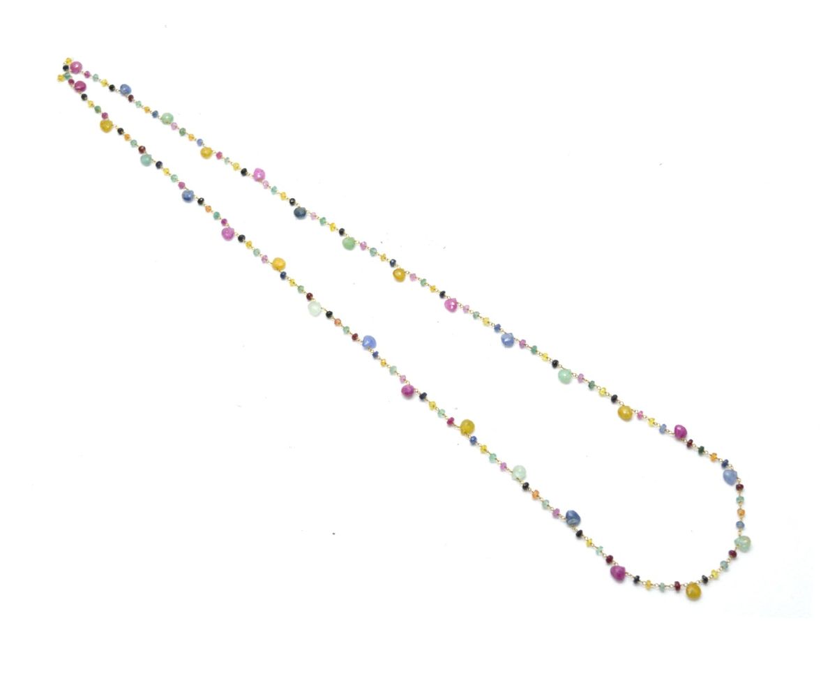 Begulling 14k Solid yellow Gold Necklace With AAA Quality