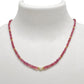 Natural Ruby and Pearl Beaded Necklace – 925 Sterling Silver Handmade Jewelry