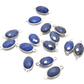 Lapis Lazuli Oval Double Bail Bezel Connector