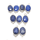 Lapis Lazuli Oval Double Bail Bezel Connector