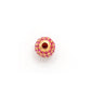 14K Solid Yellow Gold Ruby Round Ball Beads 6mm