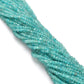 Natural Blue Apatite Rondelle Faceted Gemstone Beads 13" Strand
