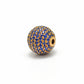 14k Yellow Gold Sapphire Spacer Beads