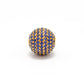 14k Solid Yellow Gold Blue Sapphire Ball Spacer Beads 10 mm
