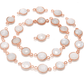 Rainbow Moonstone Round Rose Gold Plated Bezel Connector