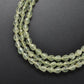 Natural Prehnite Faceted Teardrop Gemstone Beads 10" Strand