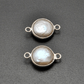 Double Bail Bezel Connector for Pearls