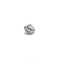 Sterling Silver and Pave Diamond Ruby Blue Sapphire Beads DIY Craft For Jewelry