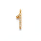 14k Solid Yellow Gold Pave Diamond 0-9 Number Charms - Sar Gems