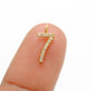 14k Solid Yellow Gold Pave Diamond 0-9 Number Charms - Sar Gems