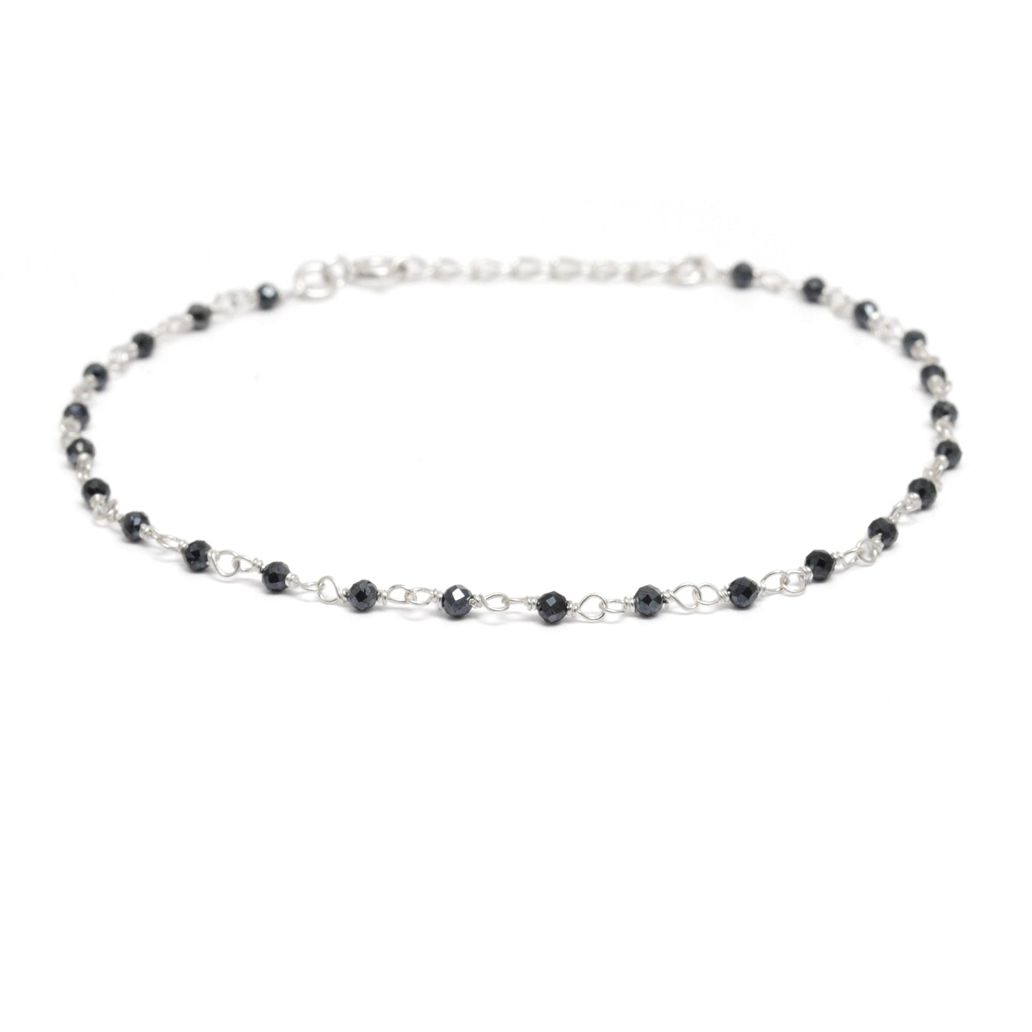 925 Sterling Silver Garnet, Pearl & Multi Gemstone Rosary Beaded Necklace - Sar Gems