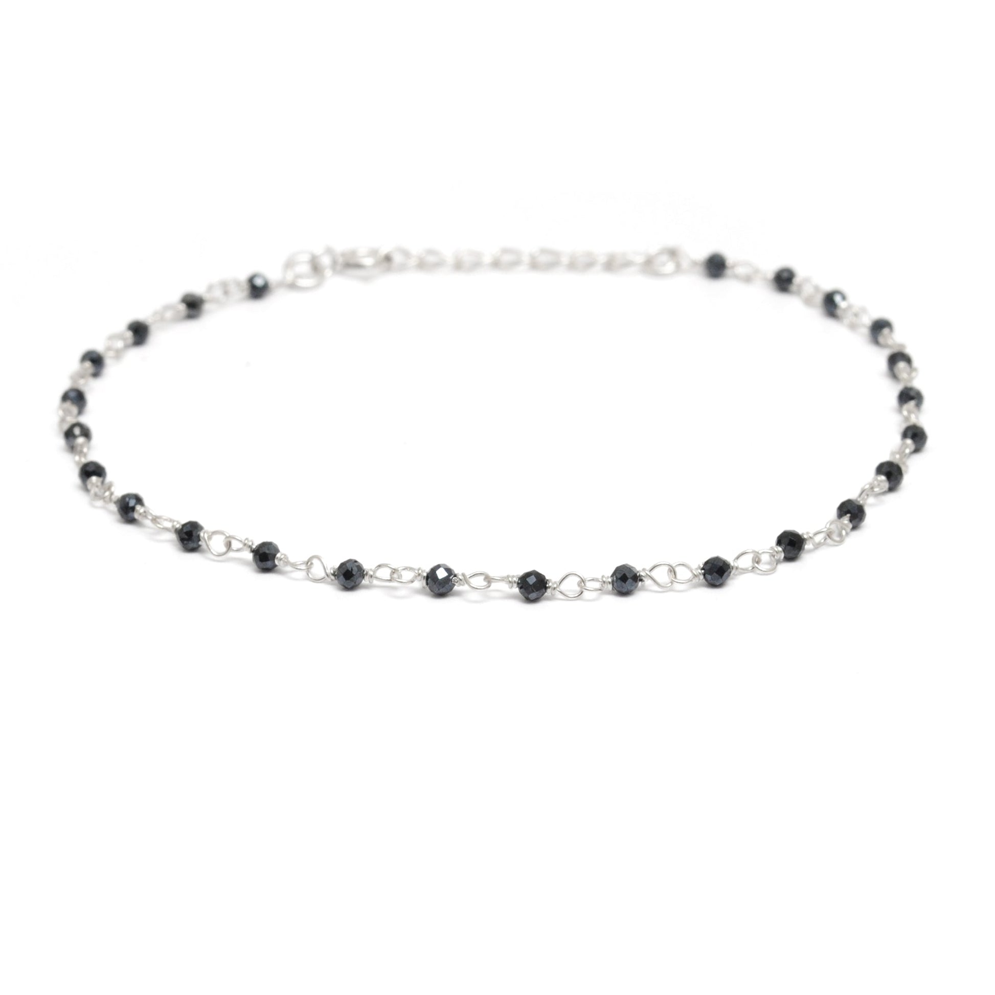 925 Sterling Silver Garnet, Pearl & Multi Gemstone Rosary Beaded Necklace - Sar Gems