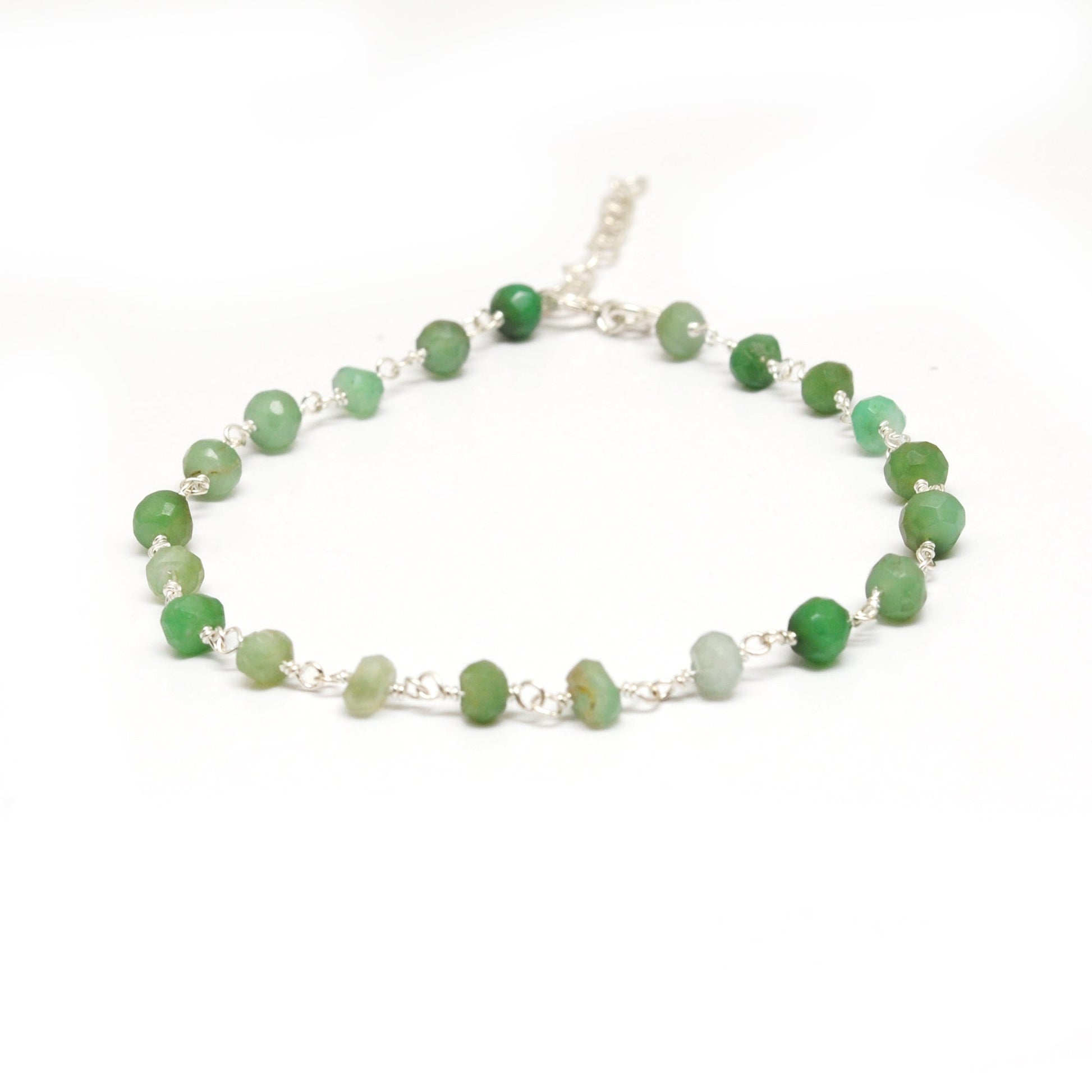 925 Sterling Silver Necklace with Emerald Quartz, Ruby Zoisite, Pink & Kunzite Quartz - Sar Gems
