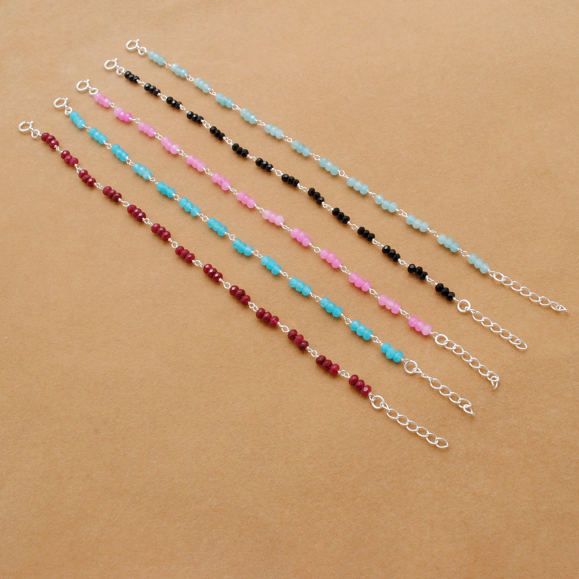 925 Sterling Silver Necklace with Faceted Quartz & Multi Chalcedony | Handmade Gift - Sar Gems