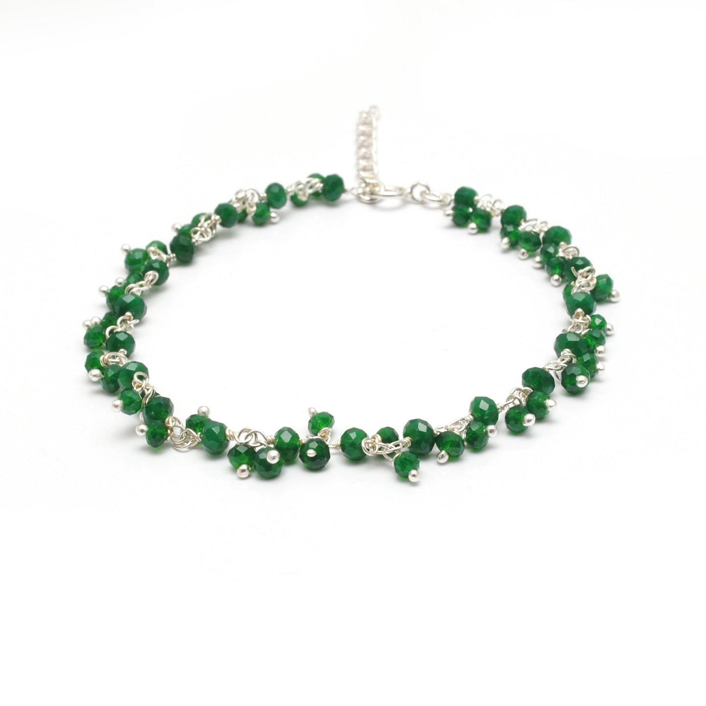 Vibrant Multicolor Chalcedony Gemstone Necklace in 925 Sterling Silver – Handcrafted Elegance - Sar Gems