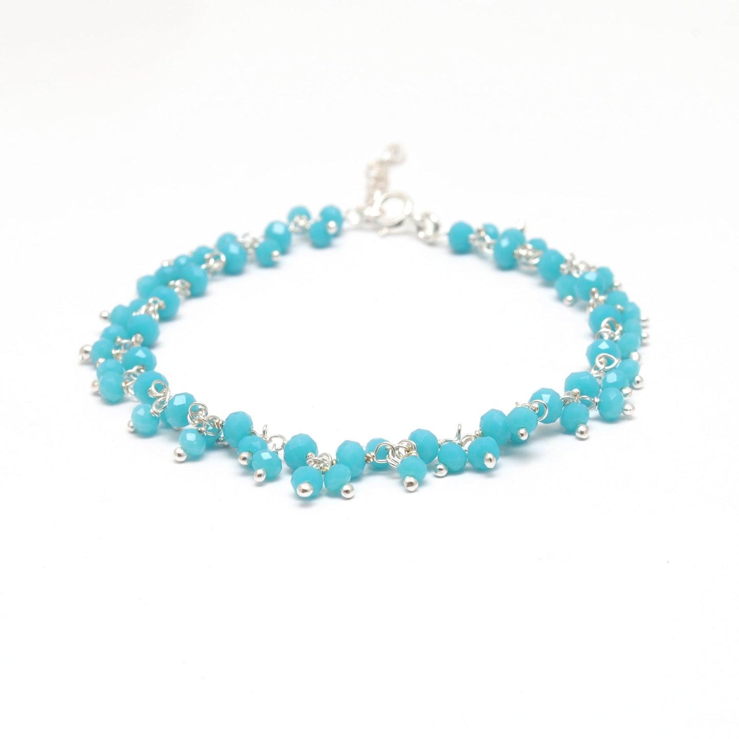 Colorful Gemstone Necklace in 925 Sterling Silver – Handcrafted Elegance with Ers Quartz & Chalcedony - Sar Gems