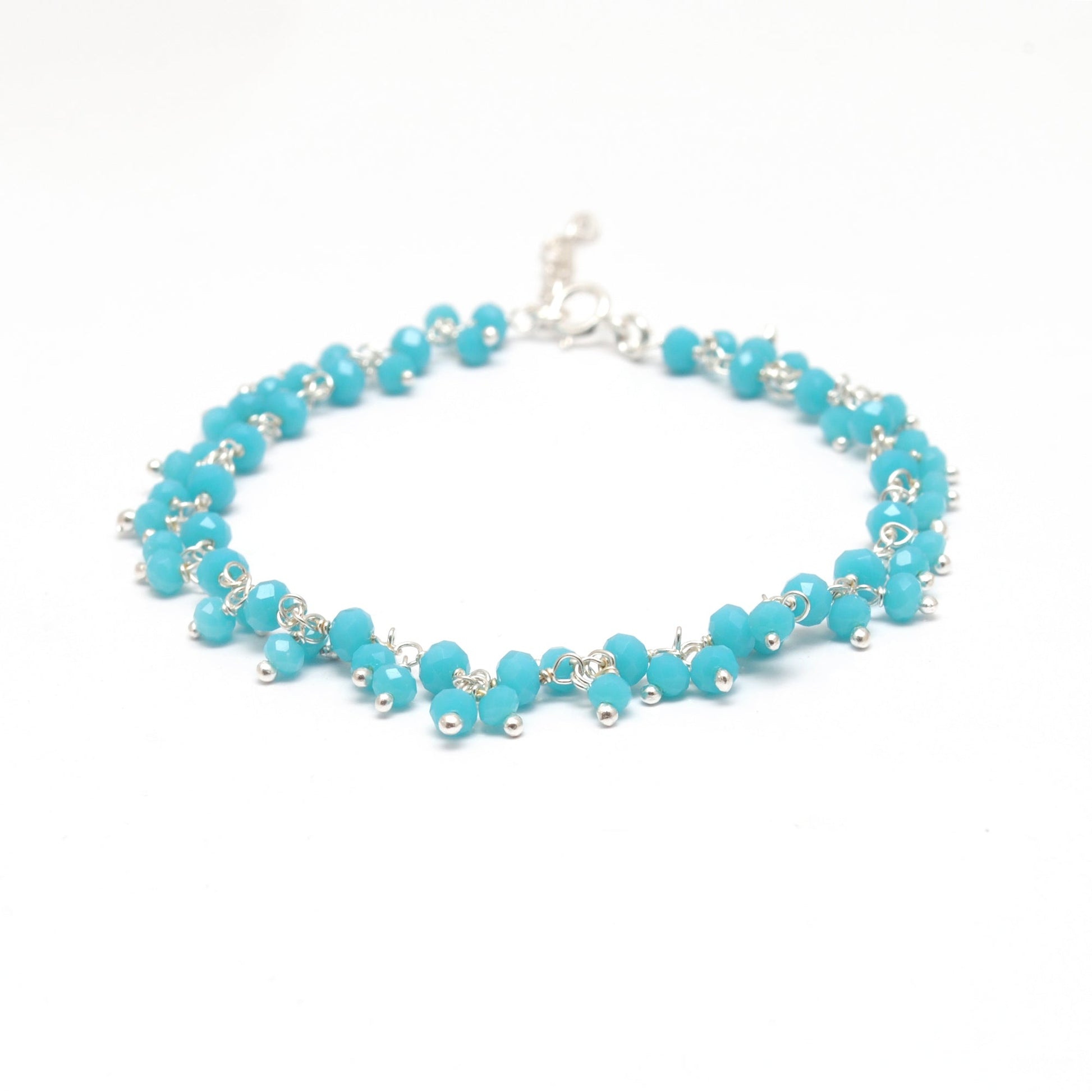 Colorful Gemstone Necklace in 925 Sterling Silver – Handcrafted Elegance with Ers Quartz & Chalcedony - Sar Gems