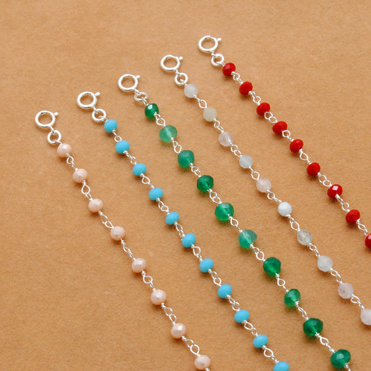 925 Sterling Silver Radiance Necklace – Chalcedony & Onyx Gem - Sar Gems