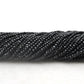 Natural Black Spinel Rondelle Faceted Gemstone Beads 4mm 14"Strand