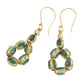 Emerald Daisy Chain Earrings