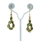 Emerald Daisy Chain Earrings