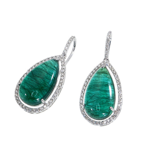 Wild Green Drop Earrings