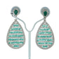 Emerald Ripple Drop Earrings