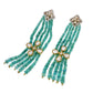 Emerald Silk Tassel Earrings