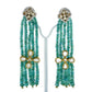 Emerald Silk Tassel Earrings