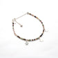 Natural Multi Tourmaline Beads With 925 Silver Charm Bracelet