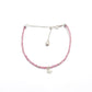 Natural Pink Tourmaline Beads 925 Silver Charm Bracelet