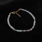 8" Natural Tanzanite & Opal Silver Bracelet – 4mm Gemstone Beads