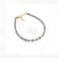 Opal With Tanzanite silver bracelet 8 inch