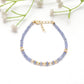 Opal With Tanzanite silver bracelet 8 inch