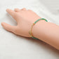 Natural 3mm Emerald & 6mmFreshwater Pearl Beaded 8" Bracelet