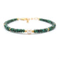 925 Sterling Silver Emerald & Pearl Beaded Bracelet Handmade Beaded Jewelry