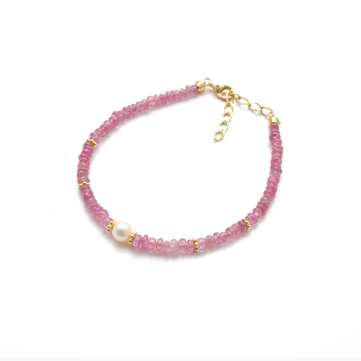 Ruby Bracelet Real Pearl Christmas Gift