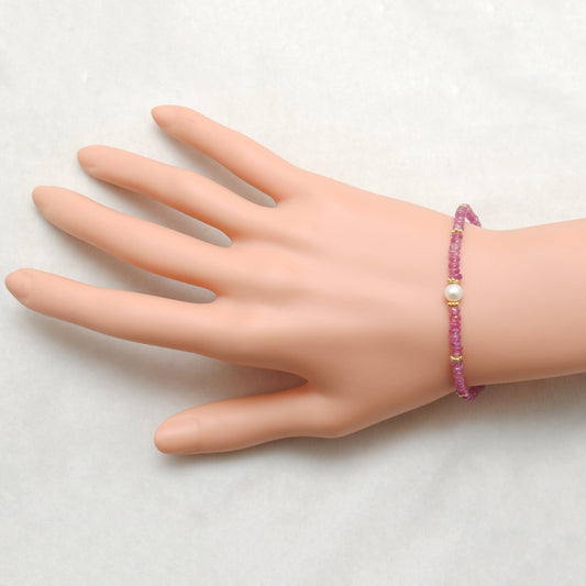 Ruby Bracelet Real Pearl Christmas Gift - view 3