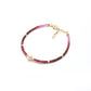 8" Natural Ruby & Freshwater Pearl Silver Bracelet – 3mm Faceted Ruby Beads