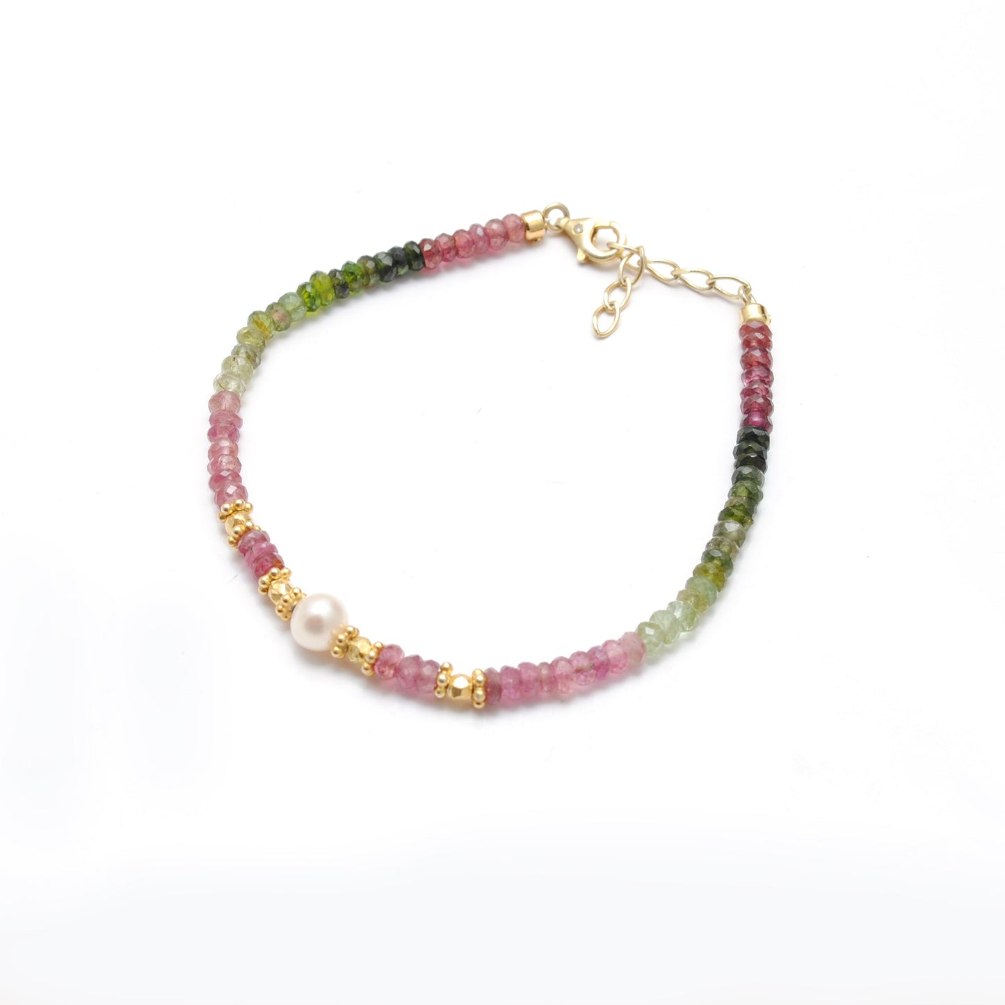 Pearl Bracelet With Tourmaline
