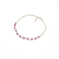 Elegant 8-Inch Sterling Silver Bracelet with 4mm Natural Ruby Beads